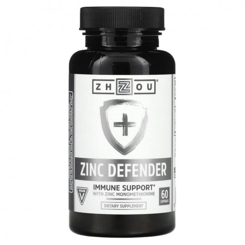 Zhou Nutrition, Zinc Defender, 60 капсул