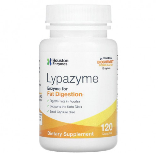 Houston Enzymes, Липазим, 120 капсул