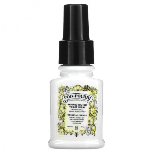 Poo-Pourri, Туалетный спрей Before-You-Go, оригинальный цитрус, 41 мл (1,4 жидк. Унции)