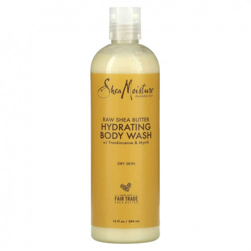 SheaMoisture, необработанное масло ши, увлажняющий гель для душа, 384 мл (13 жидк. унций)