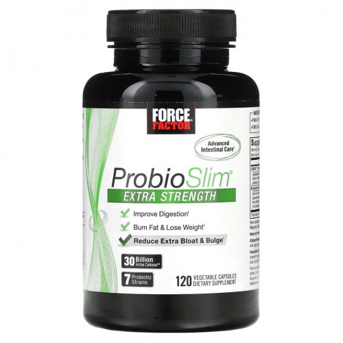 Force Factor, ProbioSlim, повышенной силы действия, 30 млрд КОЕ, 120 капсул