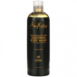 SheaMoisture, African Black Soap, успокаивающий гель для душа, 384 мл (13 жидк. Унций)