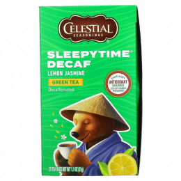 Celestial Seasonings, Sleepytime, зеленый чай, со вкусом лимона и жасмина, без кофеина, 20 чайных пакетиков, 31 г (1,1 унции)