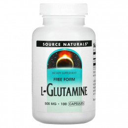 Source Naturals, L-глутамин, 500 мг, 100 капсул