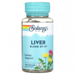 Solaray, Liver Blend SP-13, 100 Easy-To-Swallow Capsules