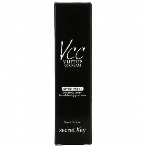 Secret Key, VCC, V Lift Up, CC-крем с эффектом лифтинга, SPF 50+ PA+++, 30 мл (1,01 жидк. унции)