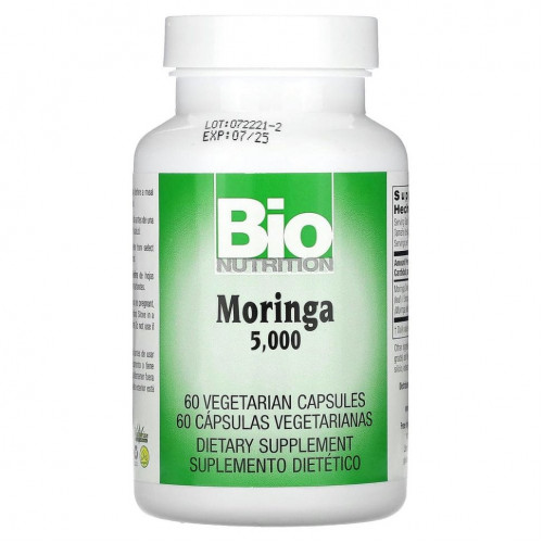 Bio Nutrition, Moringa Super Food, 500 мг, 60 растительных капсул