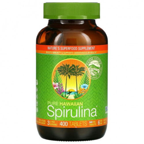 Nutrex Hawaii, Pure Hawaiian Spirulina, 400 таблеток