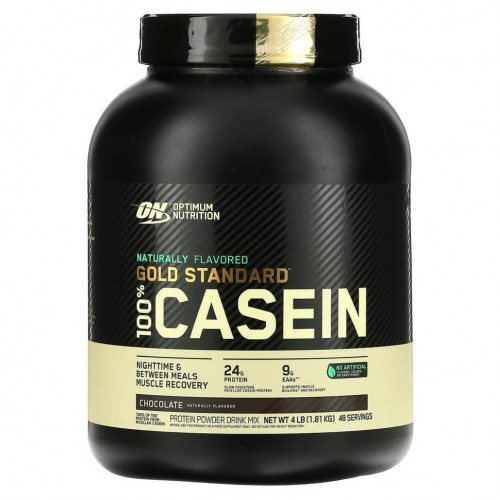 Optimum Nutrition, Gold Standard 100% Casein, с натуральными ароматизаторами со вкусом шоколадного крема, 1,81 кг (4 фунта)