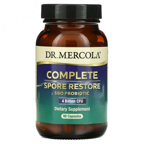 Dr. Mercola, Complete Spore Restore, 4 млрд КОЕ, 90 капсул