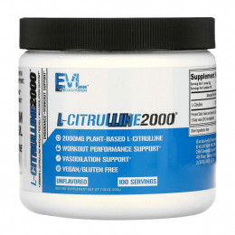 EVLution Nutrition, L-CITRULLINE2000, 200 г (7,5 унции)