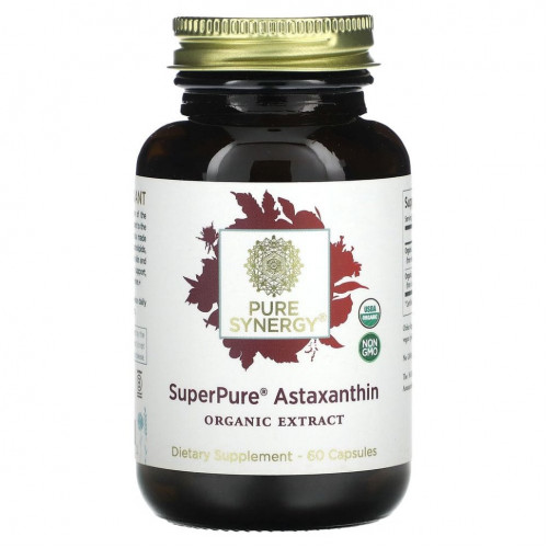 Pure Synergy, SuperPure, астаксантин, 60 капсул