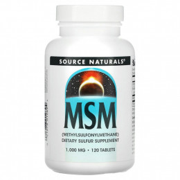 Source Naturals, МСМ (метилсульфонилметан), 1000 мг, 120 таблеток