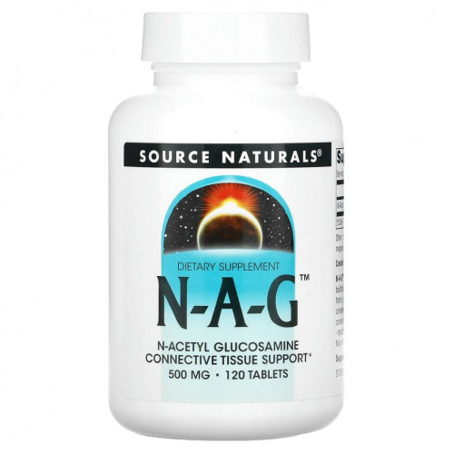 Source Naturals, N-A-G, 500 мг, 120 таблетки