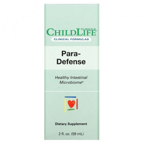 Childlife Clinicals, Para-Defense, для здоровья микробиома кишечника, 59 мл (2 жидк. унции)