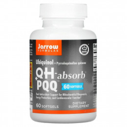 Jarrow Formulas, убихинол, QH-Absorb + PPQ, 60 мягких таблеток