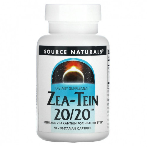 Source Naturals, Zea-Tein 20/20, 60 вегетарианских капсул