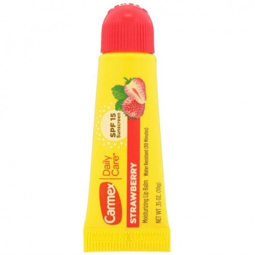 Carmex, Бальзам для губ Daily Care, клубника, SPF 15, 10 г (0,35 унции)