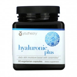 Youtheory, Hyaluronic Plus, 60 вегетарианских капсул