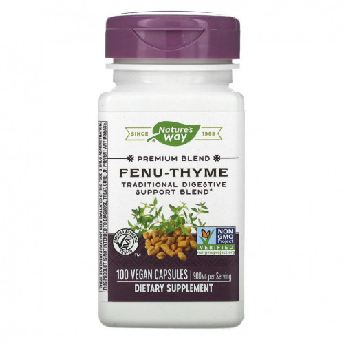 Nature's Way, Fenu-Thyme, 450 мг, 100 веганских капсул