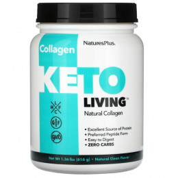 NaturesPlus, Keto Living, натуральный коллаген, 1,36 фунта (616 г)