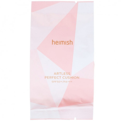 Heimish, Artless Perfect Cushion, легкое тональное средство с запасным блоком, SPF 50+/PA+++, оттенок 23 натуральный бежевый, 2 шт. по 13 г