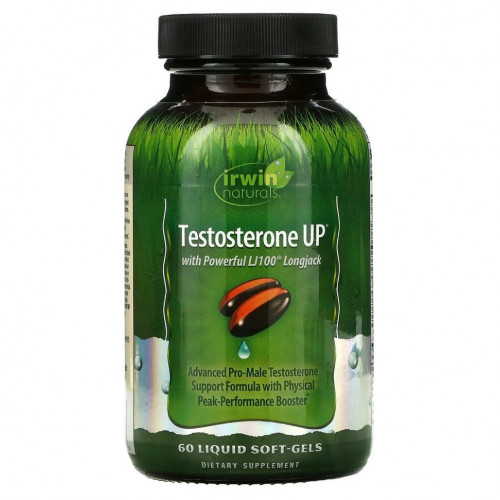 Irwin Naturals, Testosterone UP, 60 жидкостных желатиновых капсул