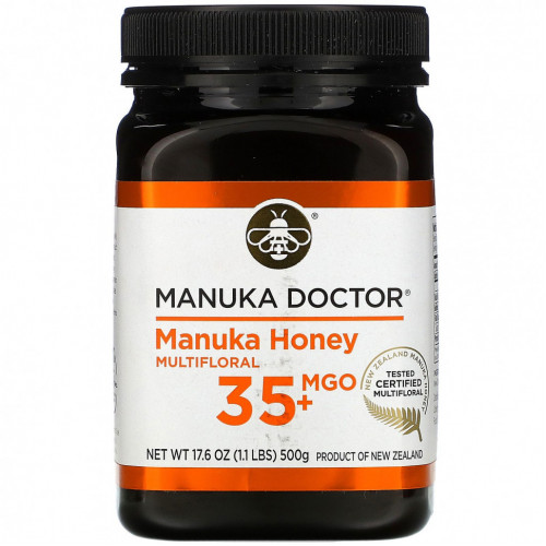 Manuka Doctor, Многоцветковый мед манука, MGO 35+, 500 г (17,6 унции)