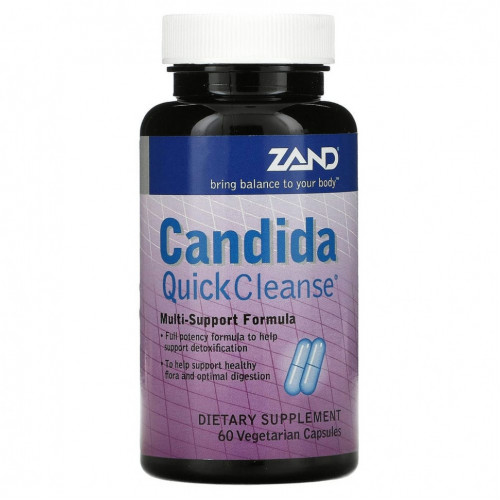 Zand, Candida Quick Cleanse, 60 растительных капсул