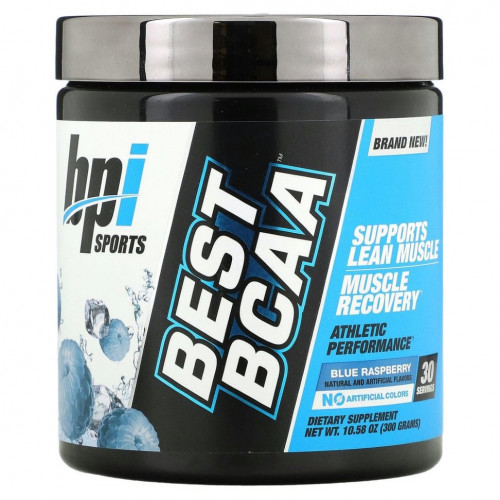 BPI Sports, Best BCAA, голубая малина, 300 г (10,58 унций)