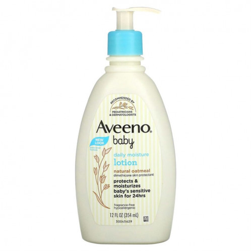 Aveeno, Baby, увлажняющий лосьон для ежедневного применения, для детей, без запаха, 354 мл (12 жидк. унций)