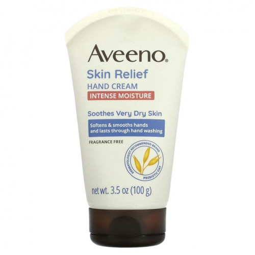 Aveeno, успокаивающий крем для рук, без отдушки, 100 г (3,5 унции)