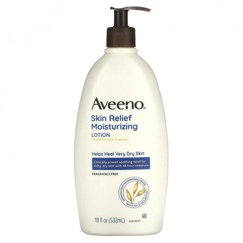 Aveeno, лосьон для увлажнения кожи, без запаха, 532 мл (18 жидк. унций)