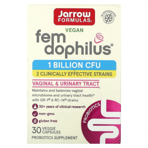 Jarrow Formulas, Fem Dophilus для женщин, 30 растительных капсул