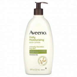 Aveeno, увлажняющий лосьон для ежедневного применения, без отдушки, 532 мл (18 жидк. унций)