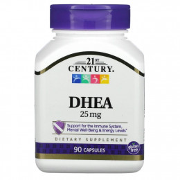 21st Century, DHEA, 25 мг, 90 капсул