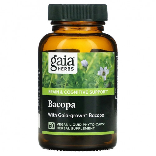 Gaia Herbs, Бакопа, 60 веганских капсул Phyto-Cap