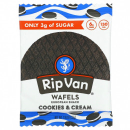 Rip Van Wafels, Вафли, печенье и сливки, 33 г (1,16 унции)