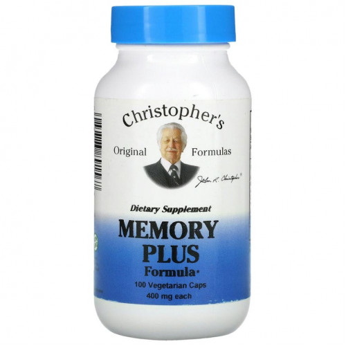 Christopher's Original Formulas, Memory Plus Formula, 450 mg, 100 Vegetarian Caps