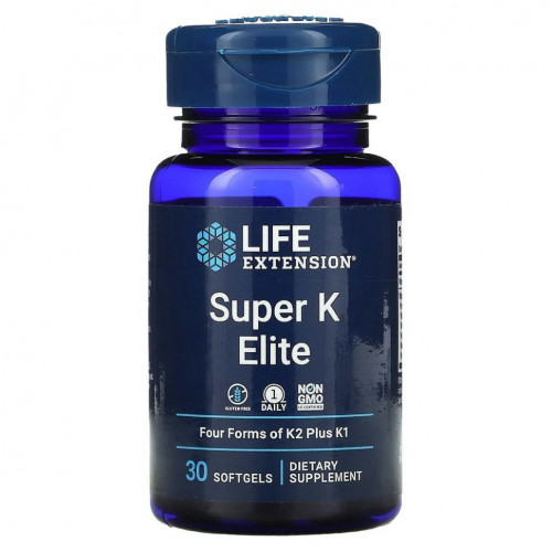 Life Extension, Super K Elite, 30 мягких таблеток