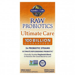 Garden of Life, RAW Probiotics Ultimate Care, 30 вегетарианских капсул