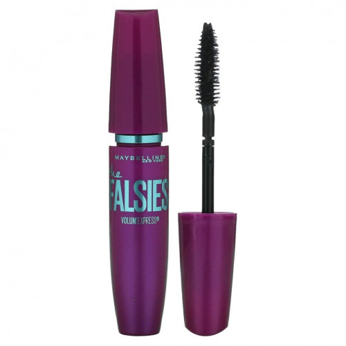 Maybelline, Тушь для ресниц Volum' Express, Falsies, угольно-черный цвет, 7,5 мл