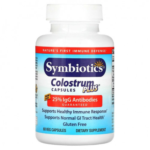 Symbiotics, Колострум Плюс, 60 капсул