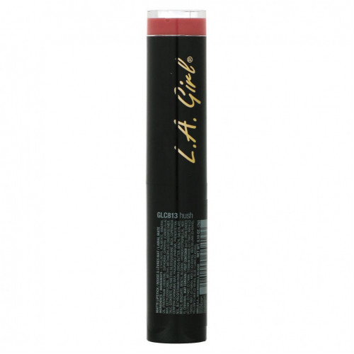 L.A. Girl, Матовая губная помада Matte Flat Velvet Lipstick, оттенок Hush, 3 г