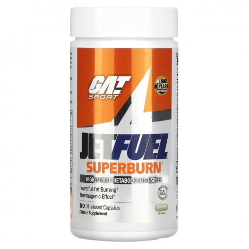 GAT, JetFUEL Superburn, 120 масляных капсул