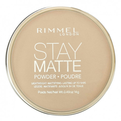 Rimmel London, Stay Matte, компактная легкая пудра с матирующим эффектом, оттенок 004 «Песчаная буря», 14 г