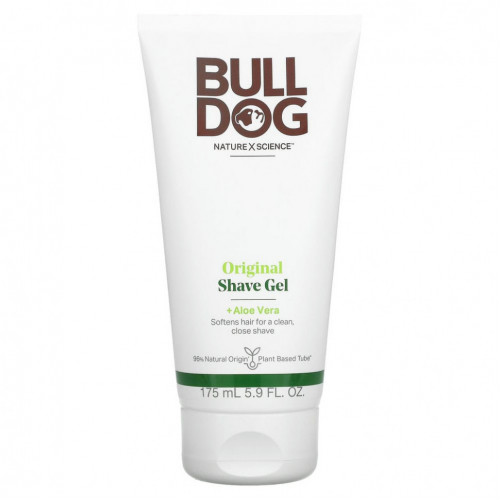 Bulldog Skincare For Men, гель для бритья с натуральными компонентами, 175 мл (5,9 жидк. унций)