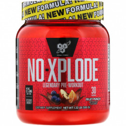 BSN, N.O.-Xplode, Legendary Pre-Workout, со вкусом фруктового пунша, 555 г (1,22 фунта)