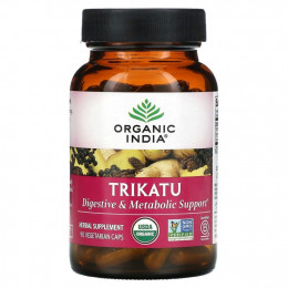 Organic India, Trikatu, 90 вегетарианских капсул