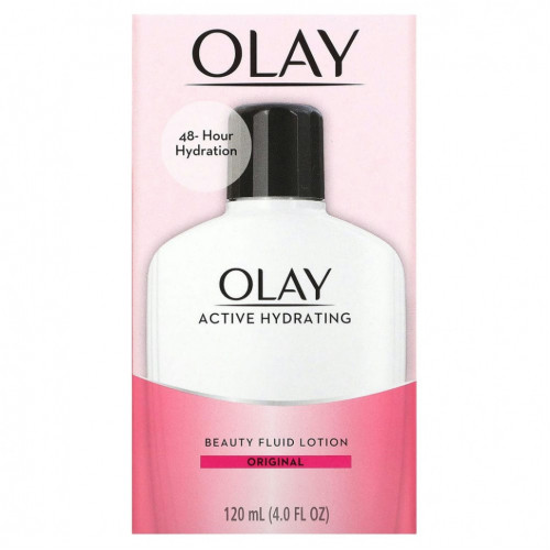 Olay, Active Hydrating, флюид для лица, оригинальный, 120 мл (4 жидк. унции)